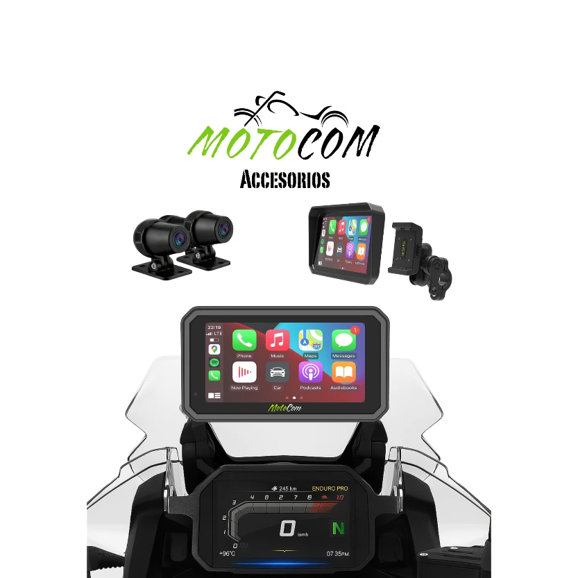 [MC-CLTC] Pantalla CarPlay MotoCom Lite Completo